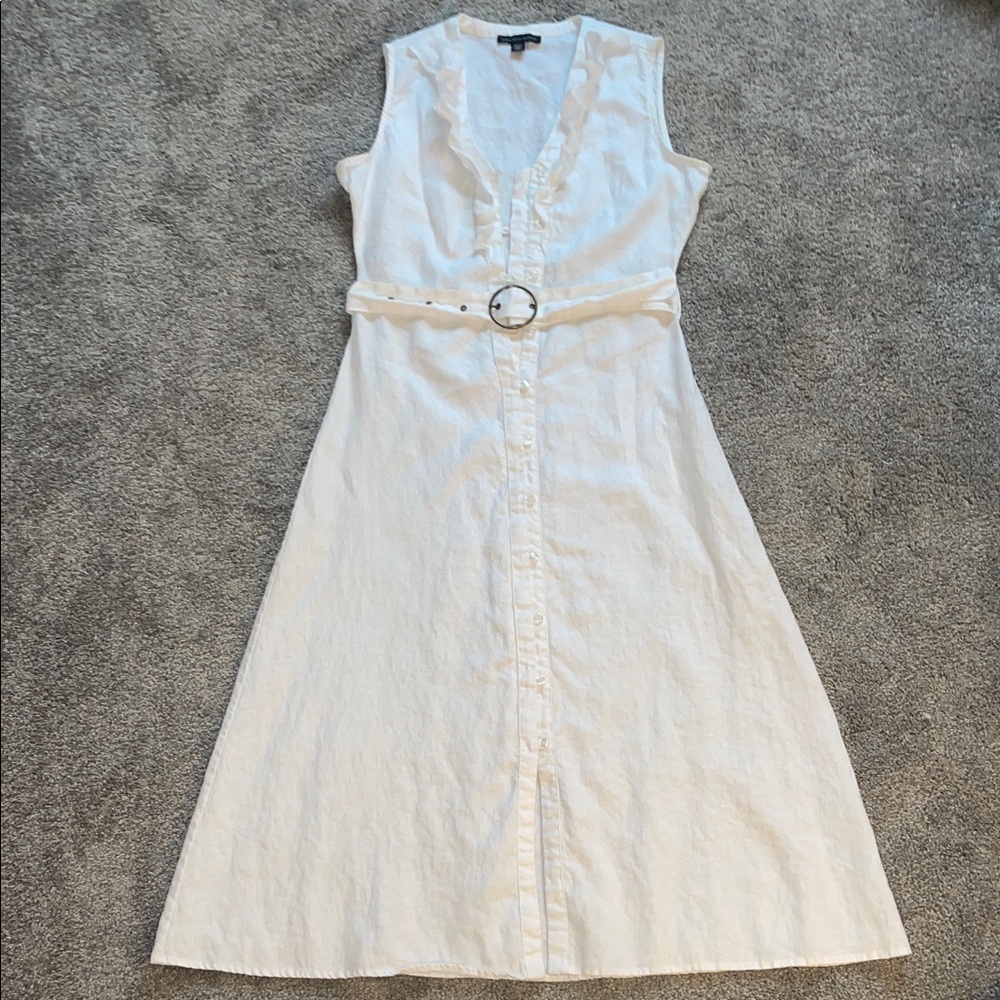 Saks Fifth Avenue White Midi Dress